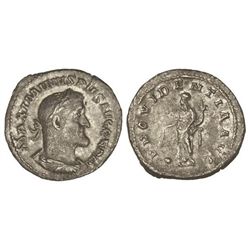 Denario. - Acuñada el 235-238 d.C. - MAXIMINO I. - Anv.: MAXIMINVS PIVS AVG. GERM. Busto laureado a