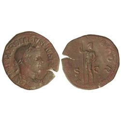 Sestercio. - Acuñada el 241-243 d.C. - GORDIANO III. - Anv.: IMP. GORDIANVS PIVS FEL. AVG. Busto lau