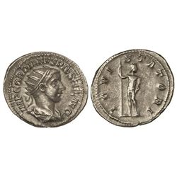 Antoniniano. - Acuñada el 241-243 d.C. - GORDIANO III. - Rev.: IOVI STATORI. Júpiter en pie de frent