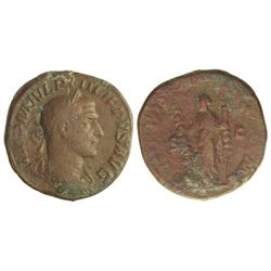 Sestercio. - Acuñada el 244-249 d.C. - FILIPO I. - Anv.: IMP. M. IVL. PHILIPPVS AVG. Busto laureado