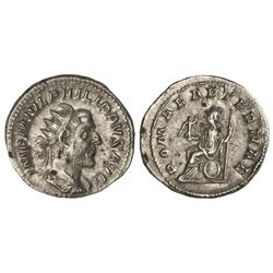 Antoniniano. - Acuñada el 244-247 d.C. - - FILIPO I. - Anv.: IMP. M. IVL. PHILIPPVS AVG. Busto radia