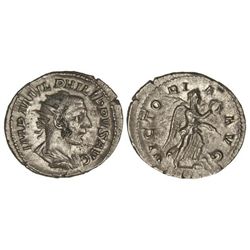 Antoniniano. - Acuñada el 244-247 d.C. - - FILIPO I. - Anv.: IMP. M. IVL. PHILIPPVS AVG. Busto radia