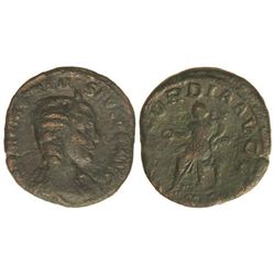 Sestercio. - Acuñada el 244-249 d.C. - OTACILIA SEVERA. - Anv.: MARCIA OTACIL. SEVERA AVG. Busto dia