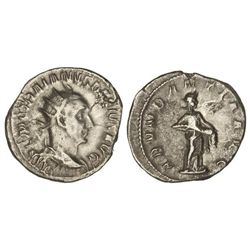 Antoniniano. - Acuñada el 249-251 d.C. - TRAJANO DECIO. - Rev.: ABVNDANTIA AVG. Abundancia en pie a