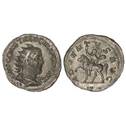 Antoniniano. - Acuñada el 251-253 d.C. - TREBONIANO GALO. - Rev.: ADVENTVS AVG. Treboniano Galo a ca