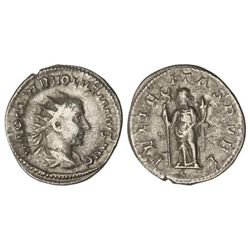 Antoniniano. - Acuñada el 251-253 d.C. - VOLUSIANO. - Rev.: FELICITAS PVBL. Felicidad en pie a izqui