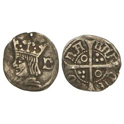 1/4 Croat. - FERRAN II. - BARCELONA. - Anv.: Busto coronado a izquierda, detrás B. Rev.: -BAR-CK-NO-