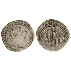 Ral. - FERRAN II. - MALLORCA. - 1,65 grs. (Algo recortada). Cal-109; Cru.VS-1182. BC-/BC. - -