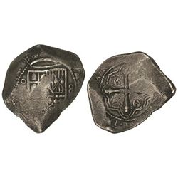 8 Reales. - MÉXICO. - 26,30 grs. Fecha no visible. BC+. - -