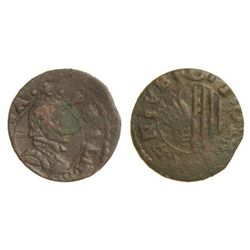 Diner. - S/F. - FELIP IV. - OLOT. - Pátina. Cal-186. BC+. - -