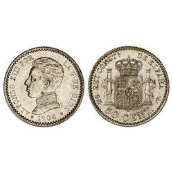 50 Céntimos. - 1904 (*0-4). - - S.M.-V. - EBC+. - -