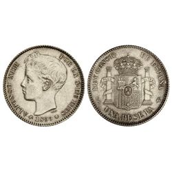 1 Peseta. - 1899 (*18-99)  S.G.-V. - EBC. - -