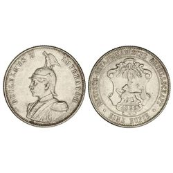 1 Rupia. - 1892. - GUILLERMO II. - AR. (Golpecitos y rayitas). KM-2. MBC+. - -