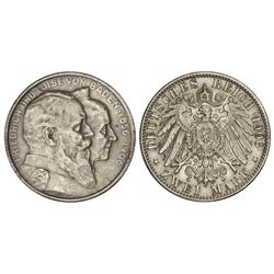 2 Marcos. - 1906. - BADEN. - AR. 50 Aniversario Boda Federico I y Luisa. KM-276. EBC. - -