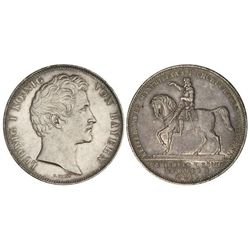 2 Thaler. - 1839. - BAVIERA. - AR. Maximiliano I, elector de Baviera. Pátina irisada. (Golpecitos).