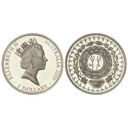 5 Dólares. - 2000. - AR. Olimpiada Sidney ´00. KM-381. PROOF. - -