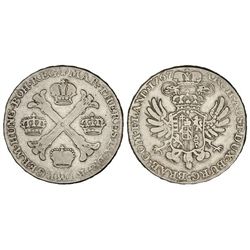 1/2 Kronenthaler. - 1767. - MARÍA TERESA. - PAISES BAJOS AUSTRIACOS. - AR. KM-19. MBC-. - -