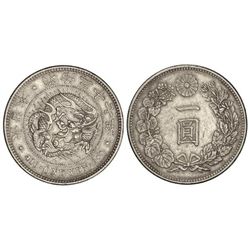 Yen. - Año 27 (1894). - MUTSUHITO. - Rev.: Dragón en círculo. AR. Y-A25.3. MBC+. - -