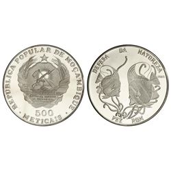 500 Meticais. - 1989. - AR. Defensa de la Naturaleza: pez Rom. KM-111. PROOF. - -