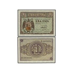 Lote 2 billetes 1 Peseta. - 28 Febrero 1938. - Serie B. Pareja correlativa. Ed-D28a. SC. - -