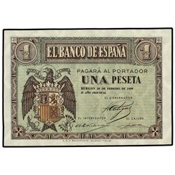 1 Peseta. - 28 Febrero 1938. - Serie B. Ed-D28a. EBC-. - -