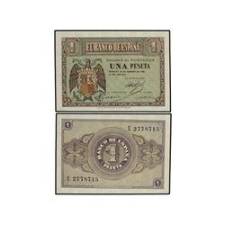 Lote 2 billetes 1 Peseta. - 28 Febrero 1938. - Serie E. Pareja correlativa. Ed-D28a. SC. - -
