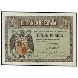 1 Peseta. - 28 Febrero 1938. - Serie G. Ed-D28b; LB-229b. SC. - -