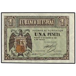 1 Peseta. - 28 Febrero 1938. - Serie G. RARO. Ed-D28b. SC. - -