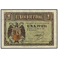 1 Peseta. - 30 Abril 1938. - Serie A. Ed-D29. SC. - -