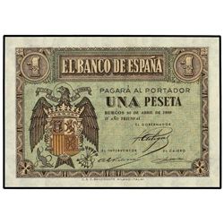 1 Peseta. - 30 Abril 1938. - Serie A. Ed-D29. SC. - -
