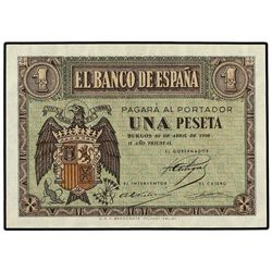 1 Peseta. - 30 Abril 1938. - Serie E. Ed-D29a. SC. - -