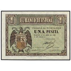 1 Peseta. - 30 Abril 1938. - Serie N. Ed-D29b. SC. - -