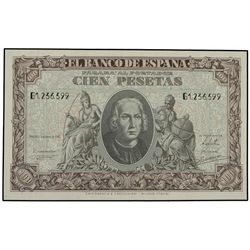 100 Pesetas. - 9 Enero 1940. - Colón. Serie G. Ed-D39a. EBC. - -