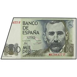 1.000 Pesetas. - 23 Octubre 1979. - - Pérez Galdós. Serie M-F. ERROR: Fuelle. Ed-E3a. SC. - -