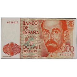 2.000 Pesetas. - 12 Octubre 1980. - - Juan Ramón Jiménez. Sin Serie. Ed-E5. SC. - -