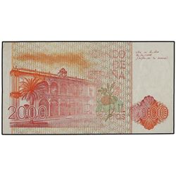 2.000 Pesetas. - 12 Octubre 1980. - - Juan Ramón Jiménez. Serie 2I. ERROR: Reverso falto de impresió