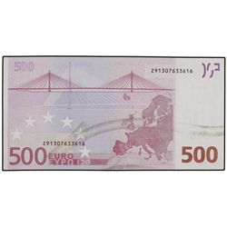 500 Euros. - 2002. - ERROR: Trazo ancho de tinta en reverso. Ed-EU7. EBC- - -.