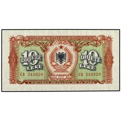 Lote 5 billetes 10, 50, 100, 500 y 1.000 Leke. - 1957. - ALBANIA. - WPM-28a, 50a, 30a, 31a, 32a. SC.