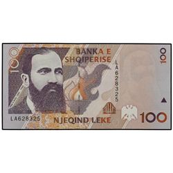 Lote 3 billetes 100, 1.000 y 5.000 Leke. - 1995 y 1996. - ALBANIA. - WPM-62, 66, 61b. SC. - -