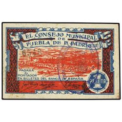 1 Peseta. - C.M. de PUEBLA DE D. FADRIQUE (Granada). - Mont-1187C. EBC.  - -
