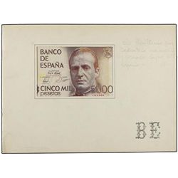Librito del Banco de España sobre el nuevo sistema de billetes de 5.000 pesetas 23 Octubre 1979, con