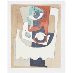 Pablo Picasso, Nature Morte Au Gueridon et a L'Assiette, 11-B, Lithograph
