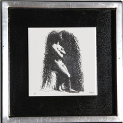 Pablo Picasso, La Femme B, Ceramic Tile