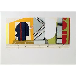 Max Papart, Melodie, Lithograph with Embossing