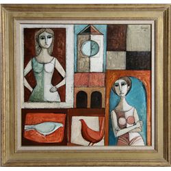 Lucio Ranucci, Pranzo, Oil Painting