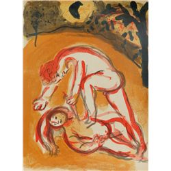 Marc Chagall, Cain and Abel, Drawings for the Bible, Lithograph