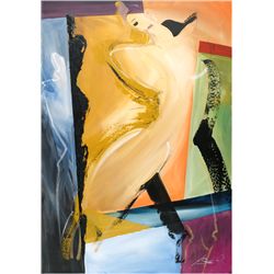 Alfred Gockel, Mysterious Grace, Acrylic with Tar