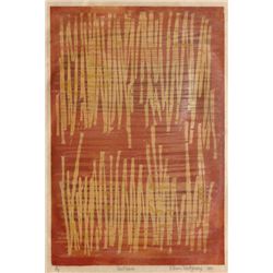 R. Bruce Montgomery, Burst Warm, Woodcut