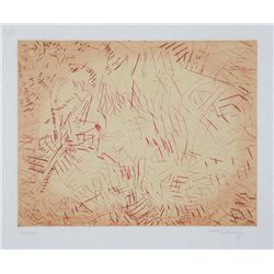 Mark Tobey, Harvest's Gleaning (Deluxe), Etching