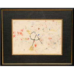 Alexander Calder, Nosewiper, Painted Handkerchief